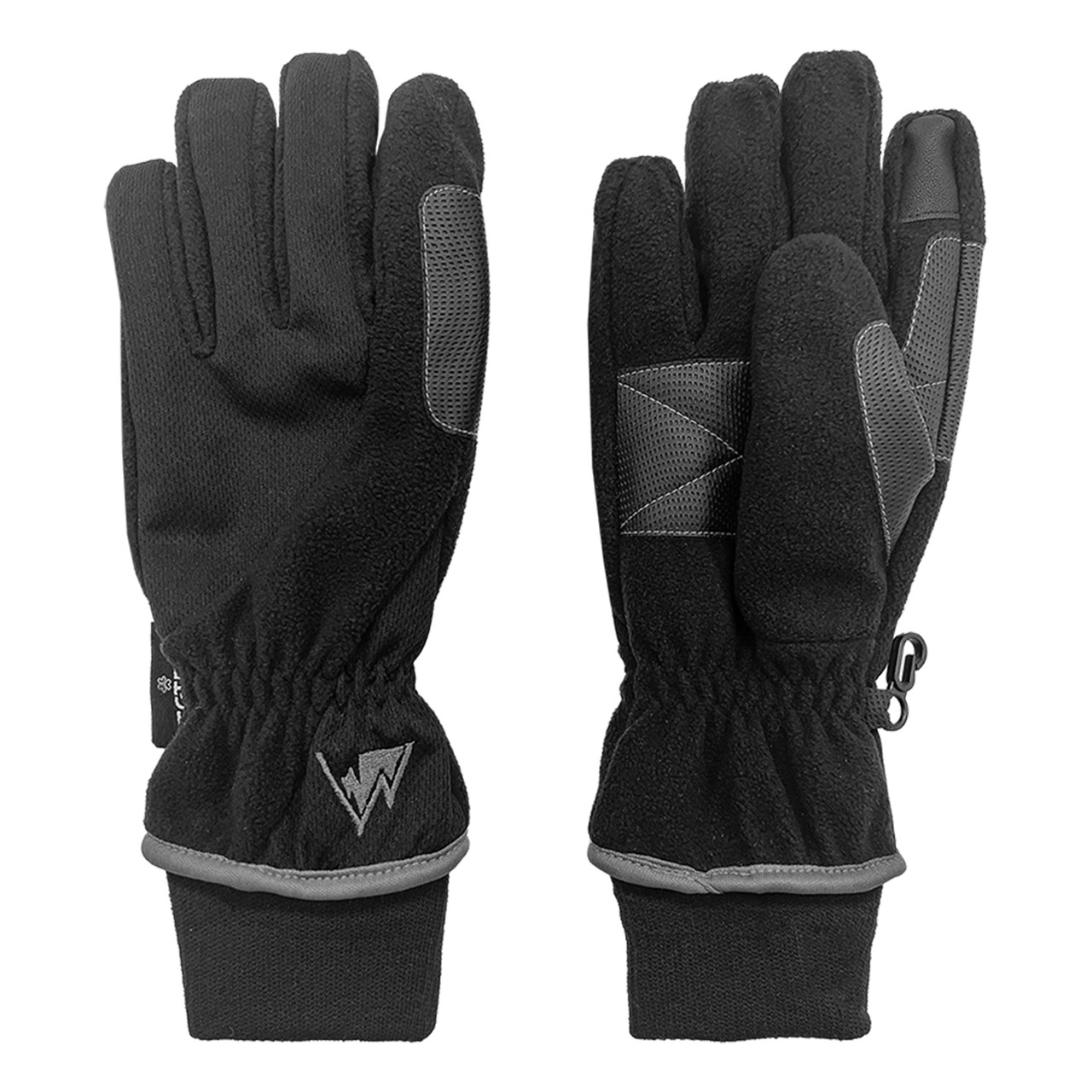 tech fleece gloves grey