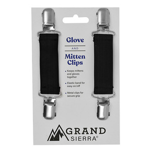 Mitten Clips on header card, black only Mitten Clips on header card, black only