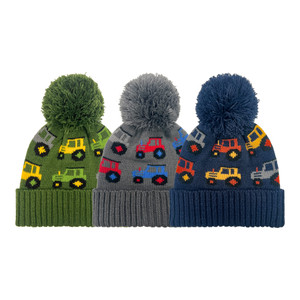 Toddler Boys Trucks Beanie.  Size 2-4.