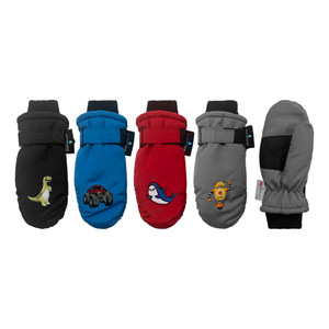 Toddler Ski Mitten, 3M Thinsulate™ insulation, Waterproof, cinch wrist strap, knit cuff, and grip palm patch.  Size 2-4. Assorted Colors. Toddler Ski Mitten, 3M Thinsulate™ insulation, Waterproof, cinch wrist strap, knit cuff, and grip palm patch.  Size 2-4. Assorted Colors.