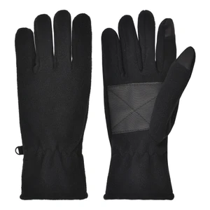 Men's microfleece glove, soft rubber-tech palm patch, touchscreen finger and thumb.
