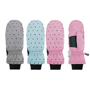 Girl's Heart cut-outs Ski Mitten. 3M Thinsulate™ insulation, waterproof, grip palm patch, knit cuff.  Size 4-6x. Assorted colors. Girl's Heart cut-outs Ski Mitten. 3M Thinsulate™ insulation, waterproof, grip palm patch, knit cuff.  Size 4-6x. Assorted colors.