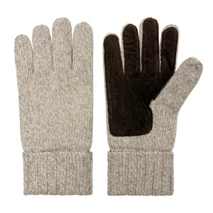 Raggwool Glove, 3M Thinsulate™ insulation, palm patch, turn down cuff. Sizes: S/M & L/XL.  Color: Oatmeal. Raggwool Glove, 3M Thinsulate™ insulation, palm patch, turn down cuff. Sizes: S/M & L/XL.  Color: Oatmeal.