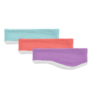 Girls faux fur lined headband, assorted colors Girls faux fur lined headband, assorted colors