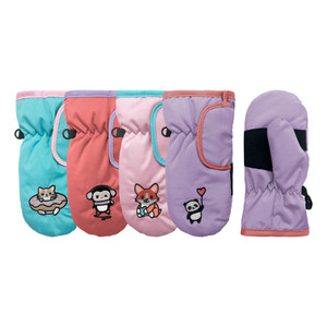 Taslon Easy Access Ski Mitten, side entry hook & loop, 3M Thinsulate, grip palm patch. Embroidery Patterns. Size 2-4.  Assorted colors. Taslon Easy Access Ski Mitten, side entry hook & loop, 3M Thinsulate, grip palm patch. Embroidery Patterns. Size 2-4.  Assorted colors.