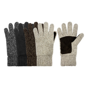 Raggwool Glove, 3M Thinsulate™ insulation, palm patch, turn down cuff. Sizes: S/M & L/XL.  Colors: Assorted. Raggwool Glove, 3M Thinsulate™ insulation, palm patch, turn down cuff. Sizes: S/M & L/XL.  Colors: Assorted.