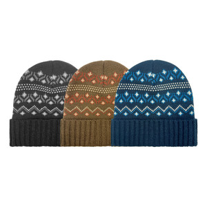 Men's Fair Isle Beanie with microfleece lining. One Size Fits Most. Assorted colors. Men's Fair Isle Beanie with microfleece lining. One Size Fits Most. Assorted colors.