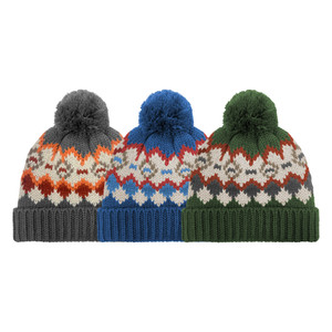 Boy's Retro Fair Isle Beanie with microfleece lining and pom. One Size Fits Most. Assorted Colors. Boy's Retro Fair Isle Beanie with microfleece lining and pom. One Size Fits Most. Assorted Colors.