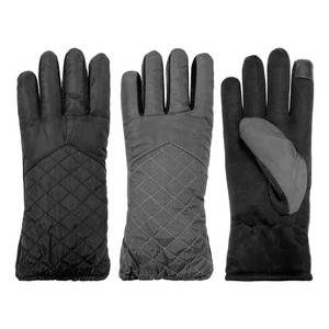 Women's Quilted Commuter Glove, velvet fleece lining, touchscreen finger & thumb. Sizes: M & L. Assorted colors. Women's Quilted Commuter Glove, velvet fleece lining, touchscreen finger & thumb. Sizes: M & L. Assorted colors.