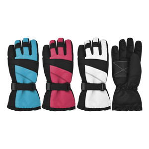 Girl's Tusser Snowboard Glove, 3M Thinsulate™ insulation, Waterproof, grip palm patch, & long cuff with draw cord & stopper.  Size 4-6x. Assorted colors. Girl's Tusser Snowboard Glove, 3M Thinsulate™ insulation, Waterproof, grip palm patch, & long cuff with draw cord & stopper.  Size 4-6x. Assorted colors.