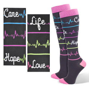 Premium Heal Script  Fashion Compression Sock - 94762 Premium Heal Script  Fashion Compression Sock - 94762