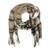 Women's Fun Fringe Scarf, Tan Plaid Women's Fun Fringe Scarf, Tan Plaid