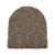 Womens two-tone microchenille beanie, tan Womens two-tone microchenille beanie, tan