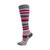 Pink & Grey Stripe Fashion Compression Knee High 92329