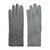 Women's Chevron Driving Glove, faux suede palm, touch finger and thumb, fleece lined.