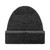 Men's Acrylic Rib Knit Cuff Hat with contrast tipped edge. One Size Fits Most. Black