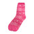 Women's cozy slipper socks with snowflake patterns.