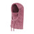 Girl's furry fleece balaclava face mask.  Can be worn as Balaclava Face Mask, Hood, or Neck Gaiter. Pink