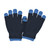 Boy's 2-in-1 acrylic knit magic Stretch Glove. Outer fingerless glove with gripper dots palm and full finger magic stretch glove. Navy/Light Blue Boy's 2-in-1 acrylic knit magic Stretch Glove. Outer fingerless glove with gripper dots palm and full finger magic stretch glove. Navy/Light Blue