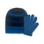 Boy's Beanie and Stretch Glove Set.  Stripe Beanie and solid magic stretch glove. Size 4-7. Boy's Beanie and Stretch Glove Set.  Stripe Beanie and solid magic stretch glove. Size 4-7.