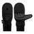 Men's Windproof Poptop Glove with fold-over mitten, grip palm, and knit cuff. Sizes: Md., Lg., & XL. Black
