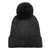 Women's Cable Cuff Hat with plush lining and faux fur pom. One Size Fits Most. Black Women's Cable Cuff Hat with plush lining and faux fur pom. One Size Fits Most. Black