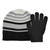 Girl's Beanie & Stretch Glove Set.  Stripe Beanie & solid stretch glove.  Size 4-6x. Girl's Beanie & Stretch Glove Set.  Stripe Beanie & solid stretch glove.  Size 4-6x.