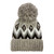 Women's Boucle Fairisle Cuff Hat with oversize pom. One Size Fits Most. Tan Women's Boucle Fairisle Cuff Hat with oversize pom. One Size Fits Most. Tan