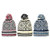Women's Fairisle Beanie, multi-color pom, fleece lined. One Size Fits Most. Assorted colors. Women's Fairisle Beanie, multi-color pom, fleece lined. One Size Fits Most. Assorted colors.
