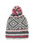 Women's Fairisle Beanie, multi-color pom, fleece lined. One Size Fits Most. Women's Fairisle Beanie, multi-color pom, fleece lined. One Size Fits Most.
