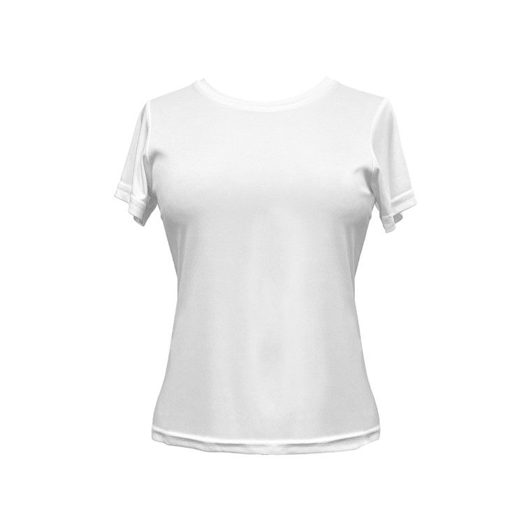 Short Sleeve Solid White Tee - 92111