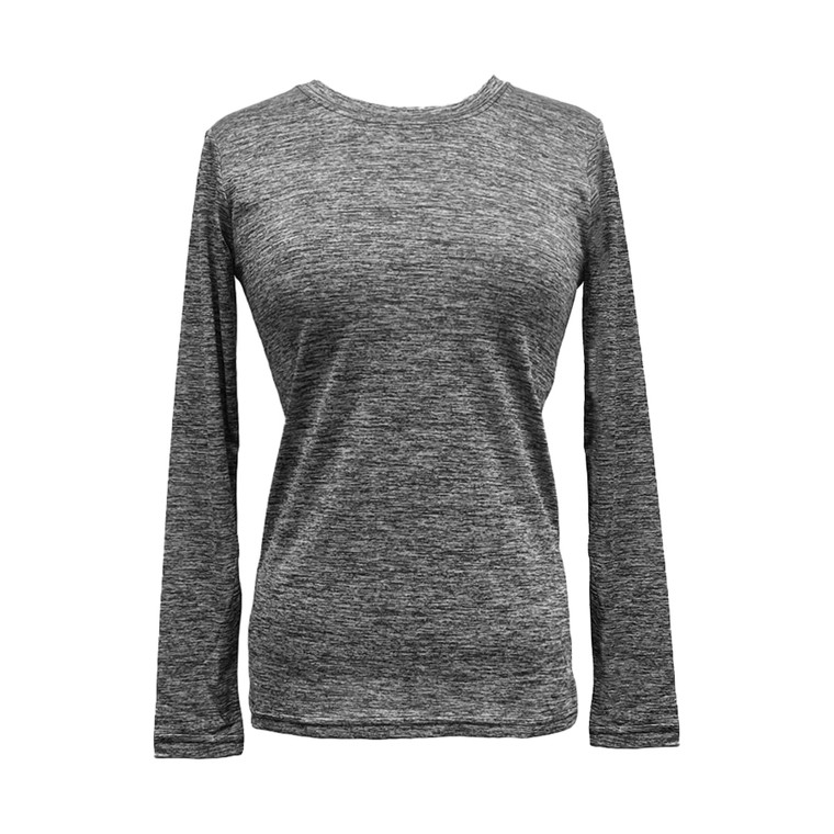 Space Dye Long Sleeve Tee - Blk/White 92126 Space Dye Long Sleeve Tee - Blk/White 92126