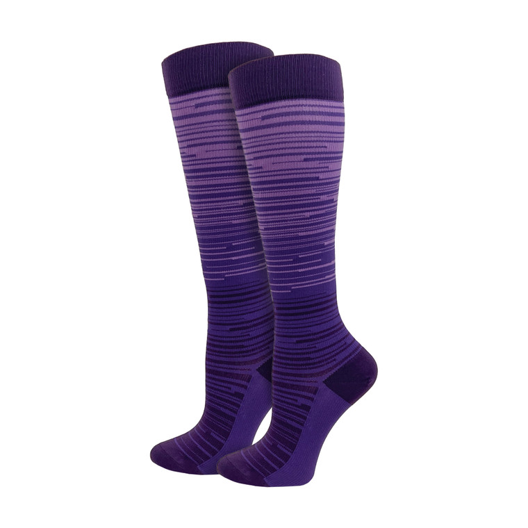 Purple Ombre Fashion Compression Sock - 92332