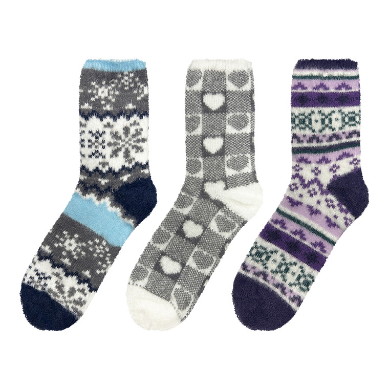 Women's cozy slipper socks.