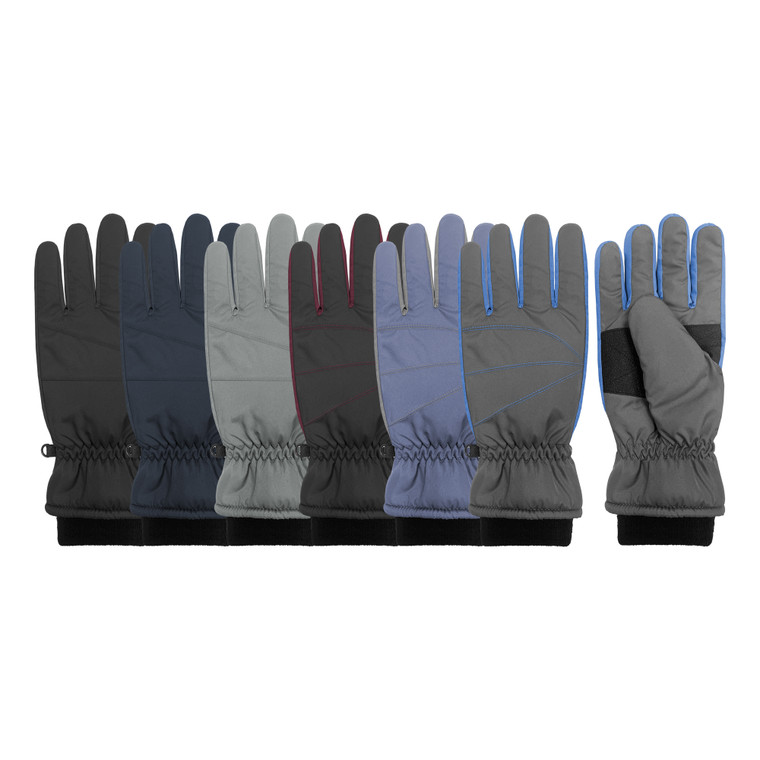 Women's Taslon Ski Glove with 3M Thinsulate insulation. Sizes M & L. Assorted colors. Women's Taslon Ski Glove with 3M Thinsulate insulation. Sizes M & L. Assorted colors.