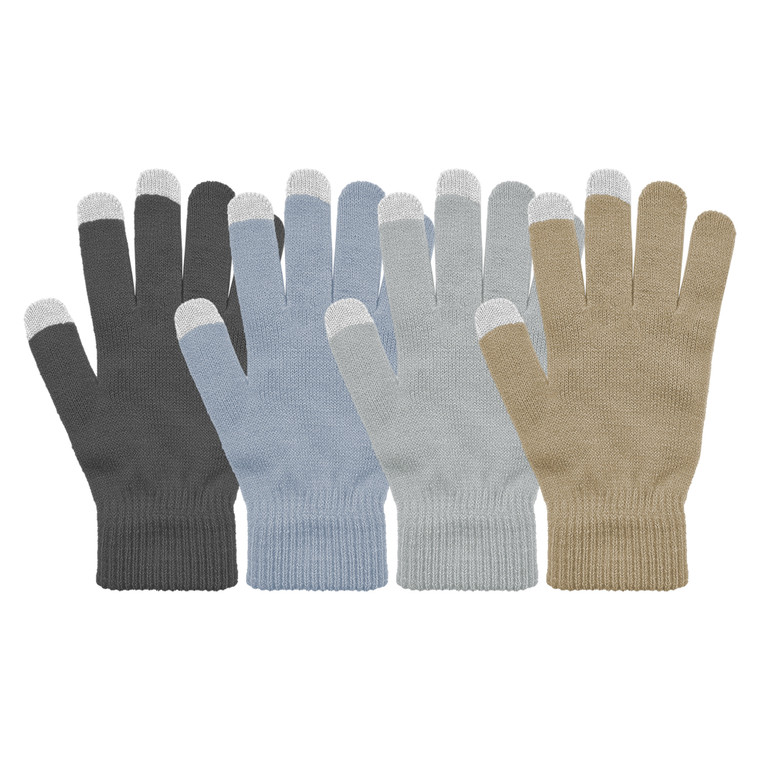 Women's touchscreen stretch gloves. One Size Stretch. Assorted colors. Women's touchscreen stretch gloves. One Size Stretch. Assorted colors.