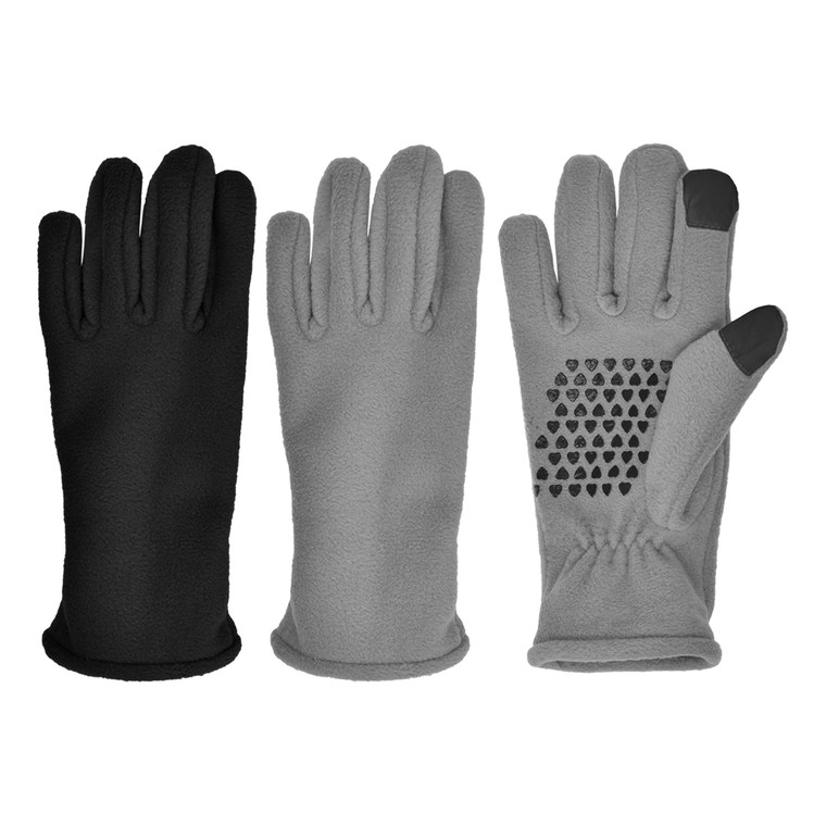 Women's microfleece touchscreen glove. Sizes M & L. Assorted colors. Women's microfleece touchscreen glove. Sizes M & L. Assorted colors.