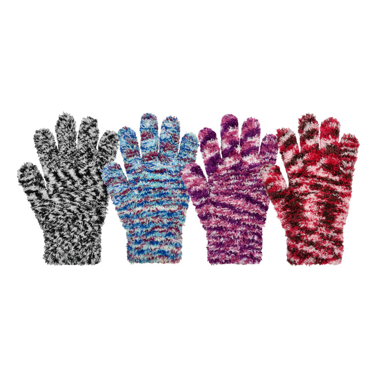 Ladies Spacedye Microchenille Stretch Glove. Assorted Colors. Ladies Spacedye Microchenille Stretch Glove. Assorted Colors.
