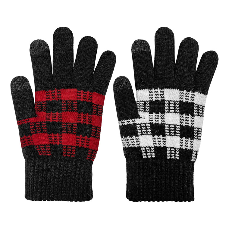 Women's Plaid Stretch Glove with touchscreen finger & thumb. One Size Stretch. Assorted colors. Women's Plaid Stretch Glove with touchscreen finger & thumb. One Size Stretch. Assorted colors.