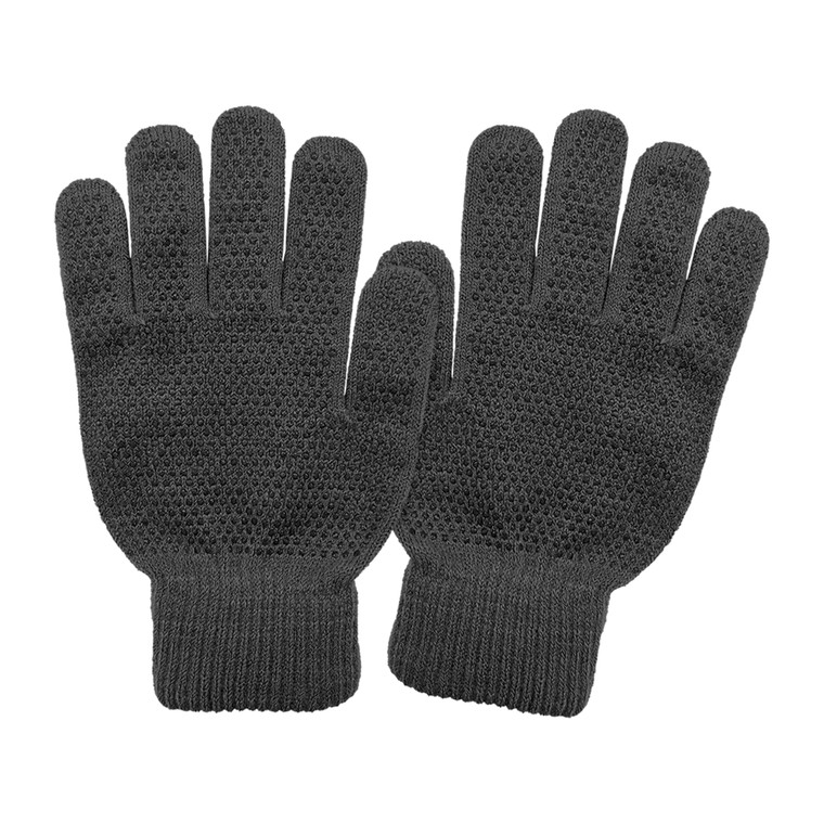 Gripper dots palm stretch glove.  One size fits most. Black Gripper dots palm stretch glove.  One size fits most. Black