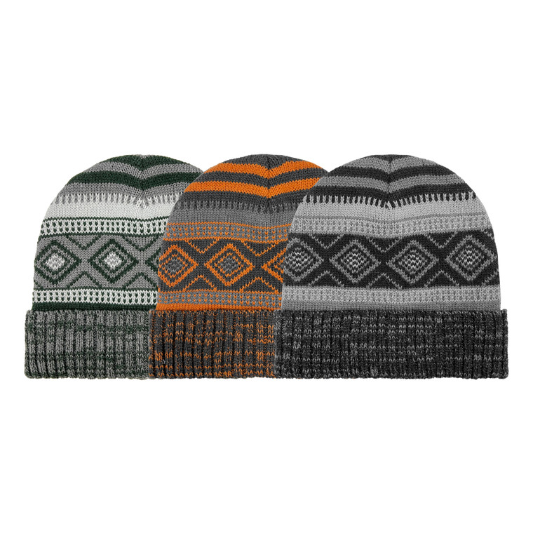 Boy's Fair Isle Beanie, microfleece lined. One Size Fits Most. Assorted colors. Boy's Fair Isle Beanie, microfleece lined. One Size Fits Most. Assorted colors.