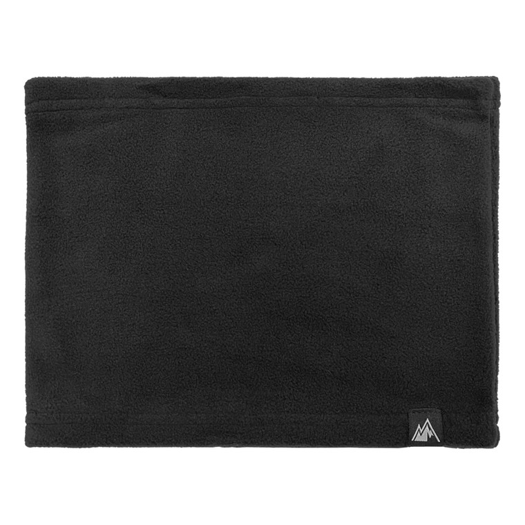 Men's microfleece neck gaiter. Black Men's microfleece neck gaiter. Black
