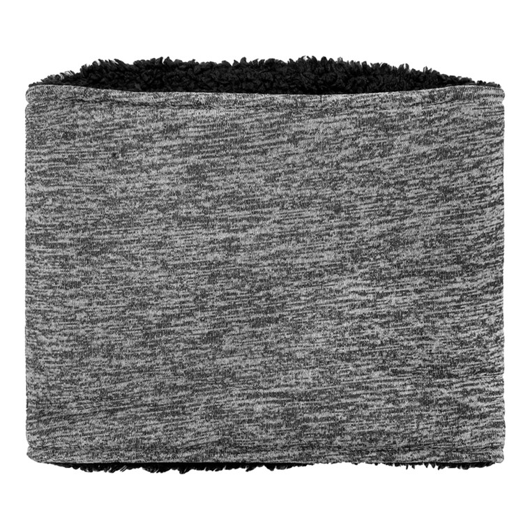 Women's melange fleece neck gaiter with furry fleece plush lining. One Size Fits Most. Grey. Women's melange fleece neck gaiter with furry fleece plush lining. One Size Fits Most. Grey.