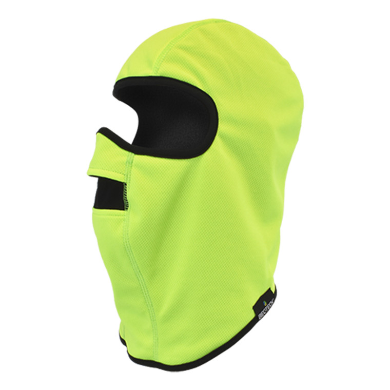 High Visibility Windproof, Breathable, Water-resistant Balaclava Mask with microfleece lining and mesh mouth panel to breath easier.  One Size Fits Most.  Safety Yellow. High Visibility Windproof, Breathable, Water-resistant Balaclava Mask with microfleece lining and mesh mouth panel to breath easier.  One Size Fits Most.  Safety Yellow.