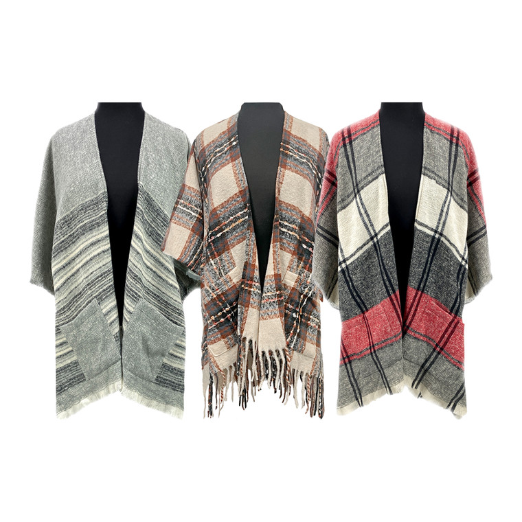 03133 - BOUCLE POCKET SHAWL