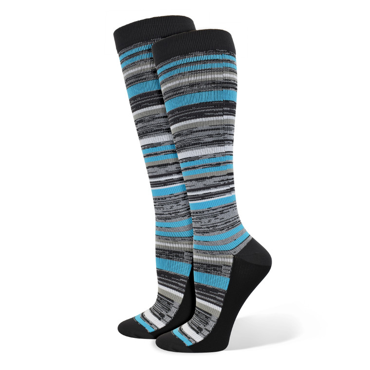 Marled Blue Fashion Compression Sock-XL - 92027 Marled Blue Fashion Compression Sock-XL - 92027