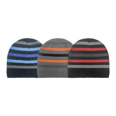 00493 STRIPE BEANIE W FLEECE | Grand Sierra Gloves