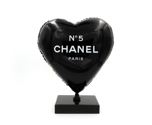 JALER FINE ART Balloon Heart Chanel Noir