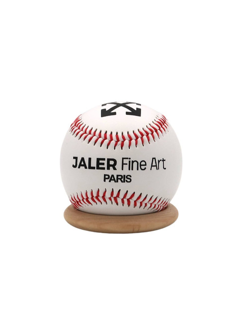 JALER FINE ART Balle de Baseball Off White & son coffret de présentation
