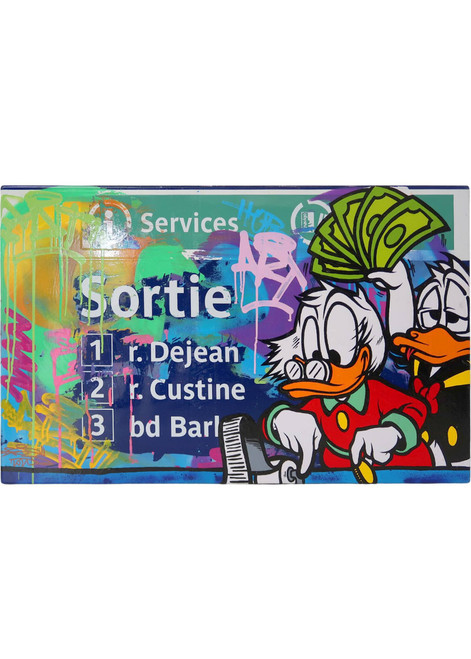 FAT Plaque de metro Picsou Donald